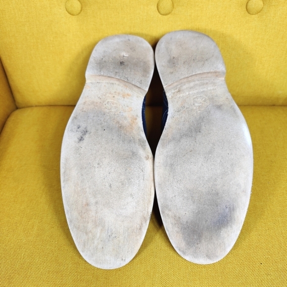 JOHN VARVATOS Men's Navy Blue Canvas Oxfords Lace Up Shoes Size 7M - Picture 9 of 11